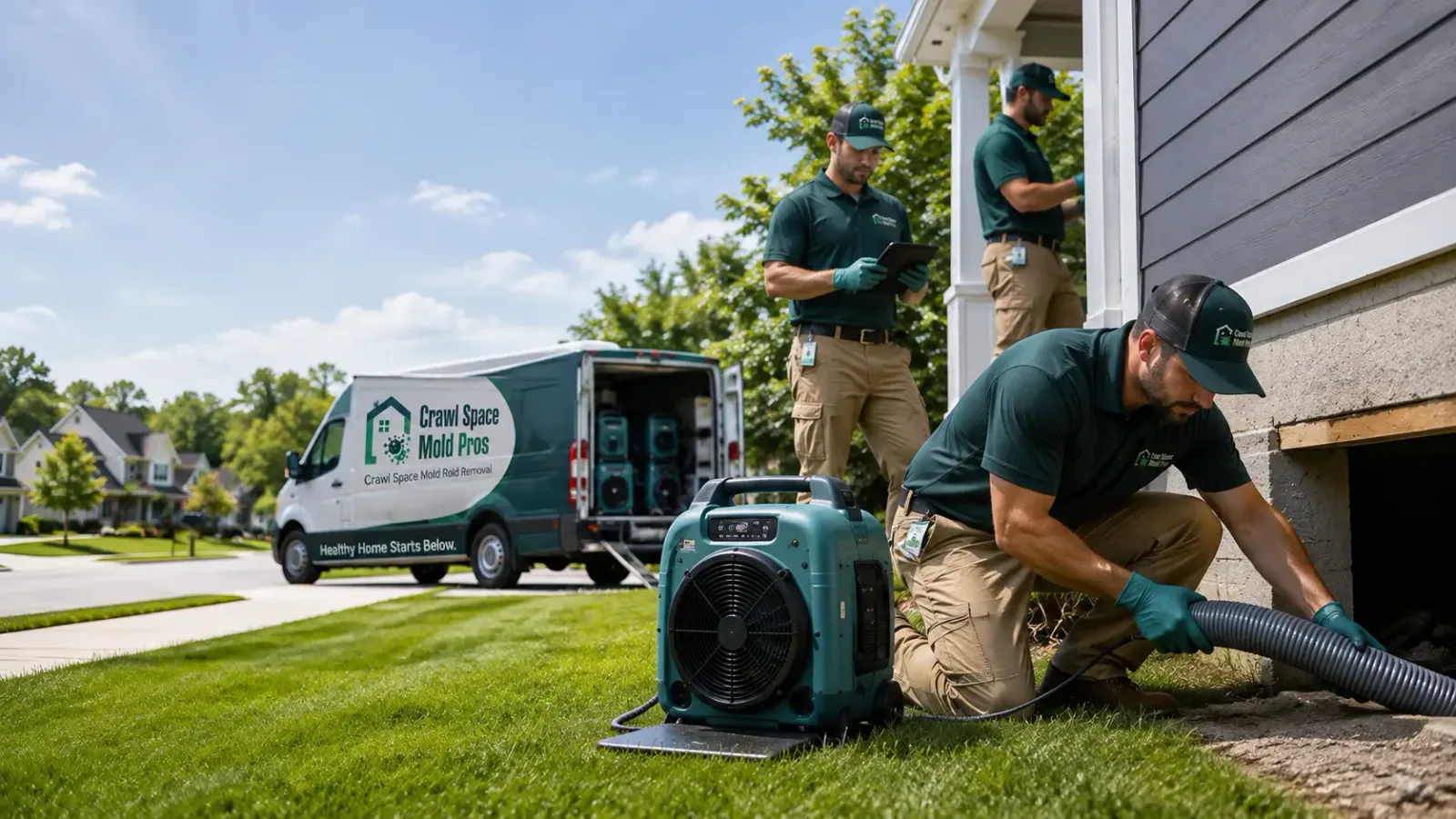 Crawl Space Mold Removal in Almena, KS